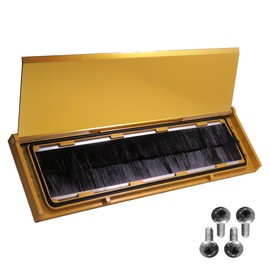 11.5" Insulated Universal Surface Mount Polished Gold Mail Slot Mailbox