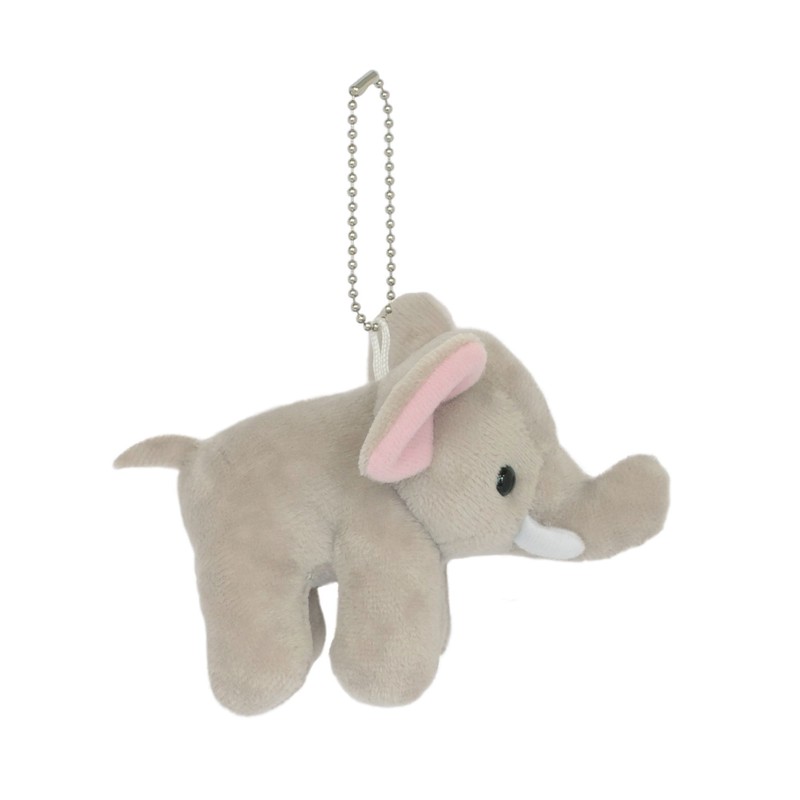 Aqua Plush Safari Anywhere and Friends Keychain Elephant 00080087
