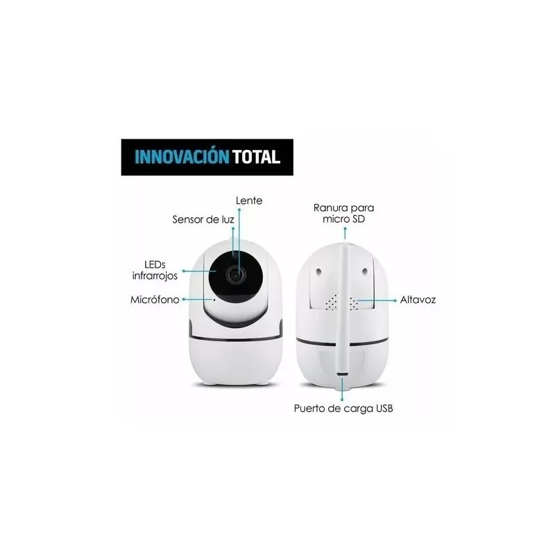 Dns Cámara De Seguridad Wifi Hd Con Control Remoto 360°