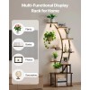 Lighted Indoor Plant Stand 63 Inch 9 Tier Metal Grow