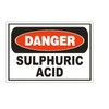 Generic Danger Sulphuric Acid Sticker Safety Decal D870