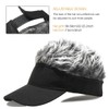 MESU Mens Visor Hat Wig Peaked Baseball Golf Cap with