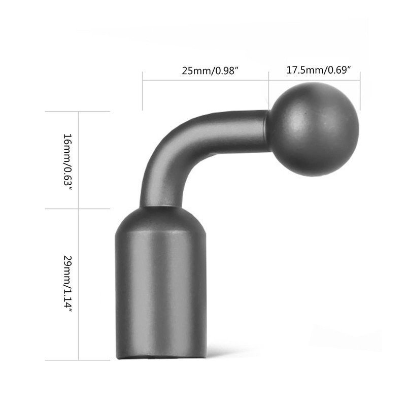 Tripod Mount Adapter 17mm Ball Head Mount 1/4 Screw Adapter