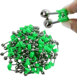 EoaMen 50PCS Fishing Bells, Dual Alert Fishing Bells for Rods, Clip on Fishing Rod Fishing Bells for Night Fishing, Ice Fishing