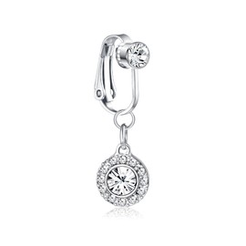 Kakonia Fake Belly Ring Fake Belly Piercing for Women Clip On Belly Piercing Fake Belly Button Piercing Fake Navel Ring Non Piercing