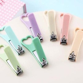 [7 Colors] Heart Ring Nail Clippers Nail Nail Clippers Nail Care Toenail Beauty - Buy only 1 (Purple) / [7색상] 하트 고리 손톱깎이 네일 손톱깍이 손발톱 관리 발톱 미용 - 1개만구매(보라)