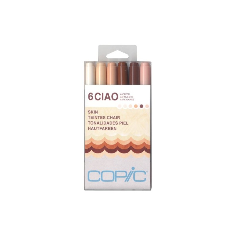 Copic Ciao Markers 6 Pack - Skin