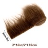 Lusofie Shaggy Plush Faux Fur Fabric Precut Strips 2x60inch Light
