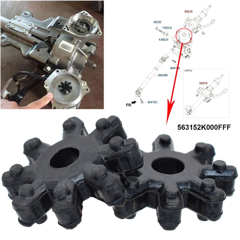 Paifeancodill 20 Pcs 563152K000FFF Flexible Steering Coupler Automotive Flexible Coupling