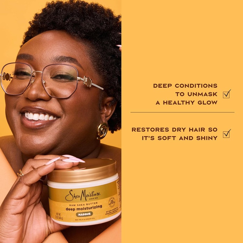 SheaMoisture Raw Shea Butter Deep Treatment Masque Hair Treatment, 12