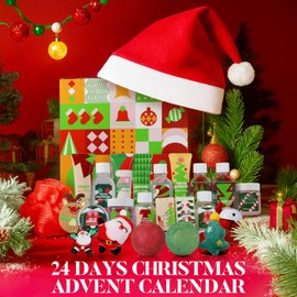 2025 Beauty Advent Calendar Christmas Gifts for Women with Hand Cream, Bubble Bath, Bath Bomb Spa Gifts for Daughter Girls New Year Advent Calendar for Beauty