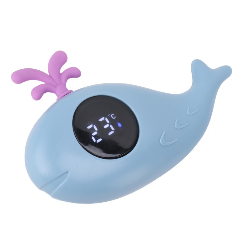 Baby Bath Thermometer Digital Cartoon Cute Whale Thermometer Multi Functional