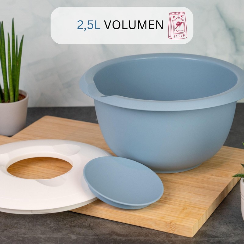 Westmark Mixing / Baking Bowl with Two-Part Lid, 2.5 L,