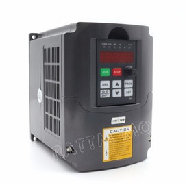 RATTMMOTOR Variable Frequency Drive 2.2KW 110V VFD Drive Inverter Frequency Converter Single Phase Input, 3 Phase Output for VFD Water-cooled Air-cooled Spindle Motor Speed Control+VFD Extension Cable
