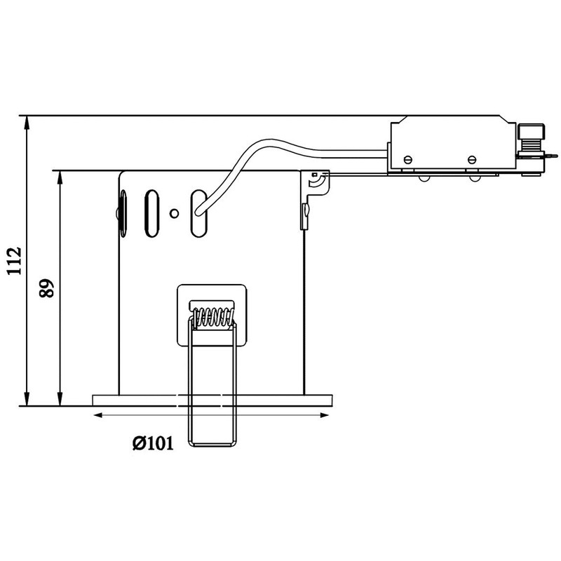 Knightsbridge Tilt GU10 IC Fire Rated Downlight-Gimble White, Pressed Steel,