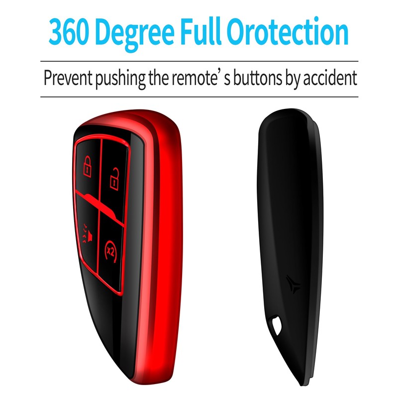 Tukellen for Chevy Key Fob Cover Soft TPU Full Protection