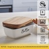 Butter Dish with Lid, ALELION Large Ceramic Butter Dish for