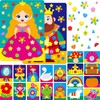 Foam Sticker Art Activity, 10 Princess & Castle Art Board