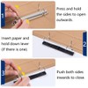 Pack of 5 2 Ring Binder Mechanism, D-shaped Metal Clip,