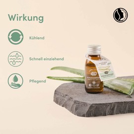 4peoplewhocare Aloe Vera Gel Organic - 99.6%, Vegan, Care for Face Hair and Body, After Sun Gel, Certified Natural Cosmetics (50 ml)