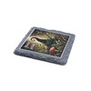 Green Witch Slate Coaster – Mystical Herb and Nature Design