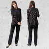 FLUTE.MF Women's Tunic Blouse, Loose, Body Cover, Flare, Cut and