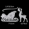 Christmas Deer Cutting Dies for Card Making，Christmas Deer Cutting Dies