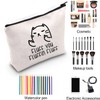 ZJXHPO Funny Cat Gift Fluff You Fluffin Fluff Makeup Bag
