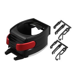 X AUTOHAUX 2 in 1 Car Cup Holder Adjustable Car Drink Stand Cell Phone Holder Air Vent Mount Universal Red