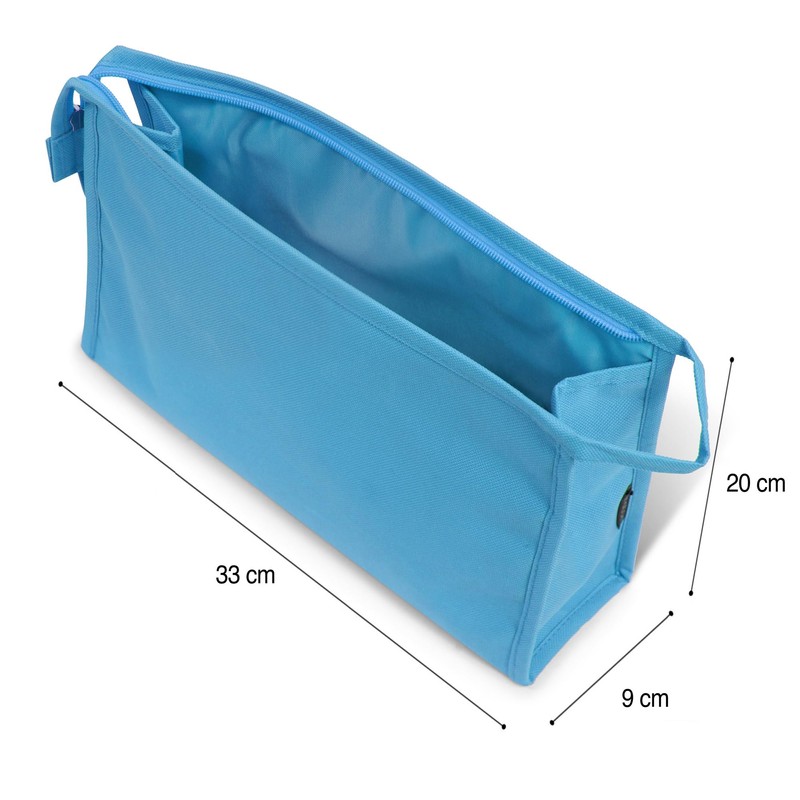 Large Waterproof Textile Toiletry Bag Cosmetic Bag for Travel -