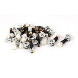 Aexit Furniture Connecting Eccentric Cam Dowel Inserted Nut Fitting 20 Sets (6012f21123011fa177ef8b8434915bec)