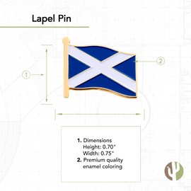 Desert Cactus Scotland Lapel Pin Country Enamel Made of Metal Souvenir Hat Men Women Patriotic (Waving Flag Lapel Pin)