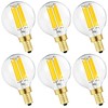 LEOOLS e12 led dimmable g16.5 Light Bulb 6W Equal 60