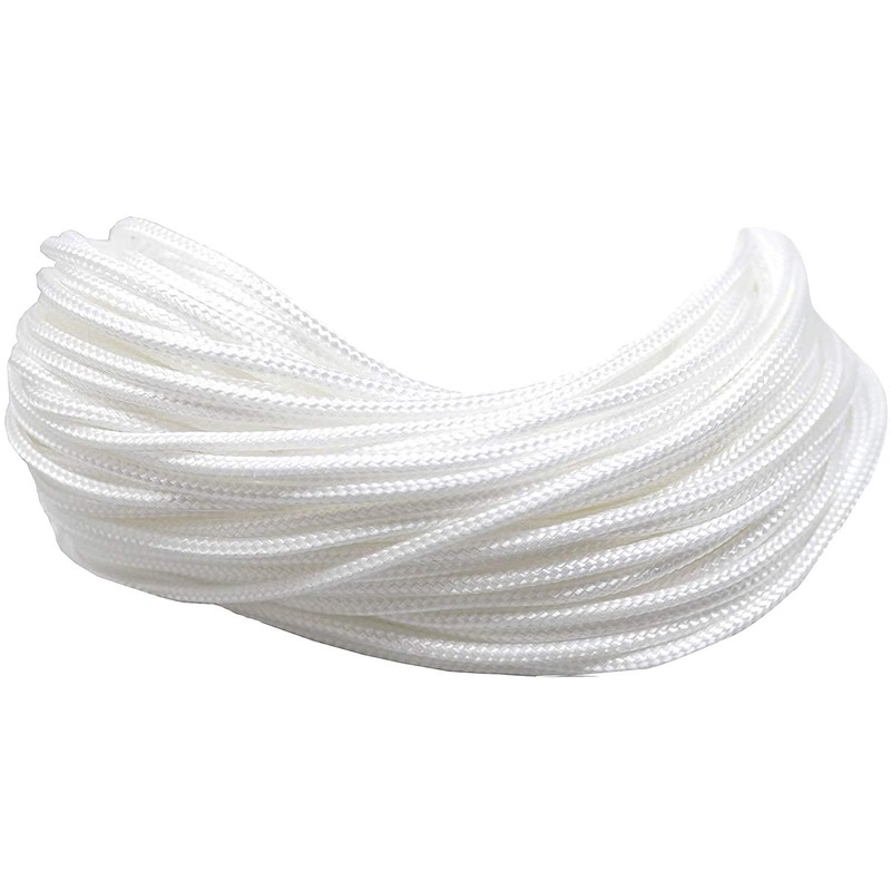 Roman Blinds Cord for Windows - White 2mm 20 Metres