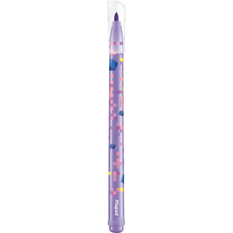 Maped - 24 Pixel Party Felt-Tip Pens - Coloured Felt