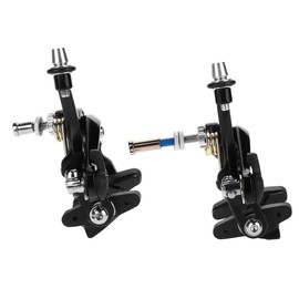 1 Pair Road Bike Brake Set, Bicycle V-Brake V-Brake V-Shape Mechanical Bicycle Brake Set Double Pin Brake Caliper Accessories