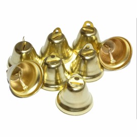 50 Mini Decorative Bell 30 x 20 MM-Goldfarbend Kleenes traumhandel ®-Christmas bells
