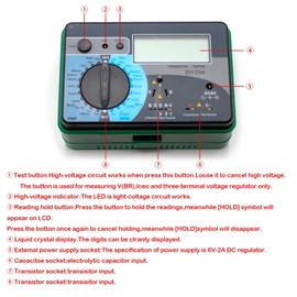 iDili Multifunction Digital Transistor Analyzer Tester Semiconductor Diode Triode Reverse AC DC Voltage Capacitance FET DY294