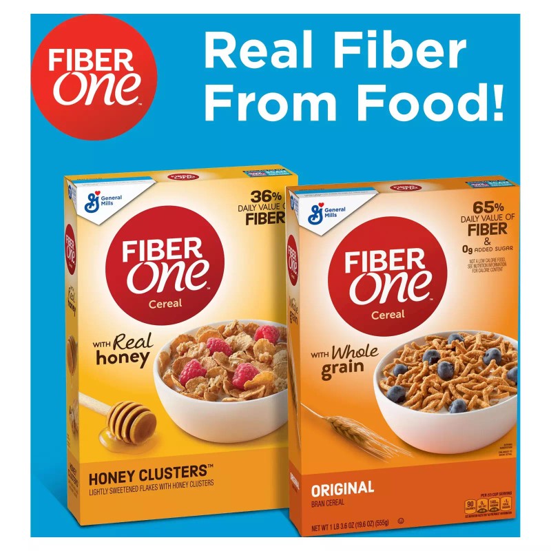 Fiber One Cereal, Original Bran (32.4 oz, 2 pk.)