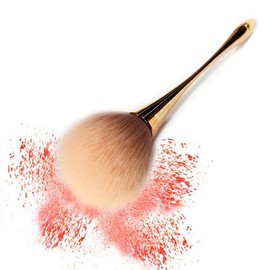 Professional Makeup Brush Set, Large Powder Foundation, Blush and Mineral Brush for Daily Use ， Large Shaped Makeup Brush For Pressed & Loose Powder (Rose Gold)