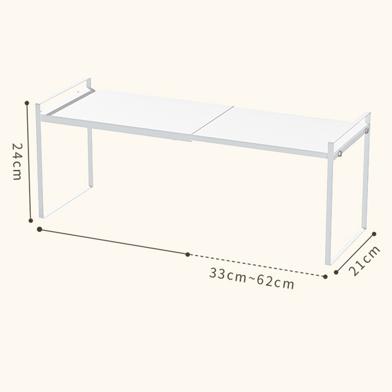 Expandable Kitchen Shelf Organizer Cabinet Countertop Retractable Seasoning Rack