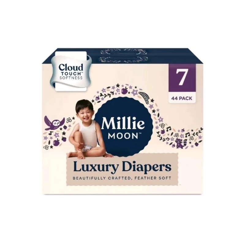 Millie Moon New All Natural Millie Moon Disposable Diapers Cloud