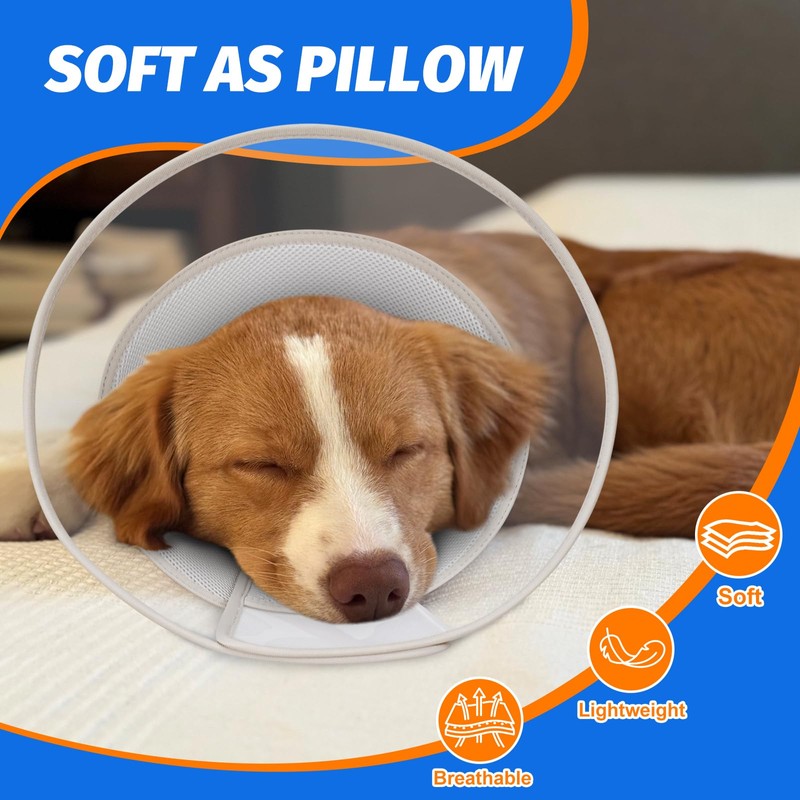 Joypig Dog Cone Collar with Soft Padding to Stop Licking,