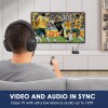 SIMOLIO Wireless Headphones for TV Watching, aptX-LL Bluetooth Transmitter &