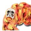 Unbranded Paracord Bracelet Survival Whistle Skull Charm 17 Feet Length