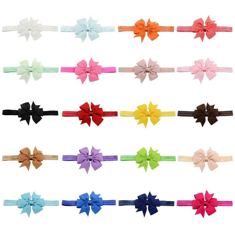 PUBAMALL 40 pcs diadema para bebé, cintas para niñas para