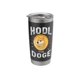 HODL Dogecoin Crypto Funny Dogecoin Crypto Meme Stainless Steel Insulated Tumbler