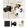 Black Interior Door Knobs, Privacy Door Knobs 10 Pack