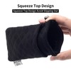 Face Shadow Double Eyeglasses Pouch Large Squeeze Top Microfiber Soft