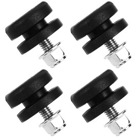 Soporte y Placa Base para Maletero de Moto Almohadilla de Buje, Set de 4 Piezas en Plástico Duradero para Uso en Caja Trasera